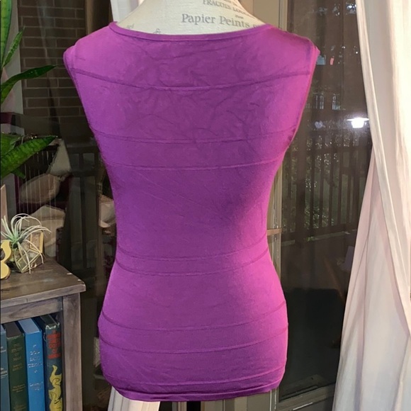 WHBM fuchsia purple capsleeve sleeveless top XS​ - Picture 4 of 6